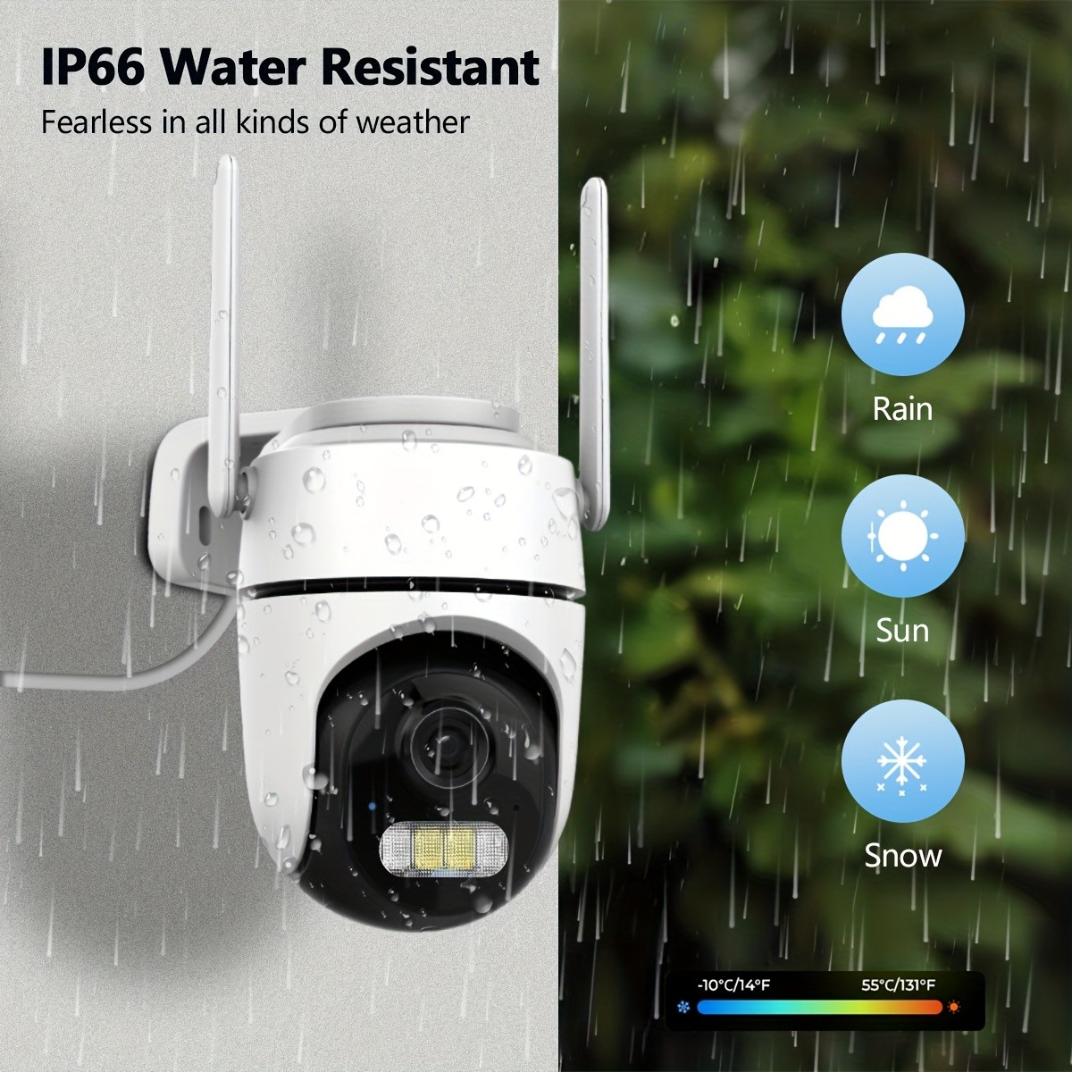 ANSHICAT Indoor/Outdoor Security Camera 360