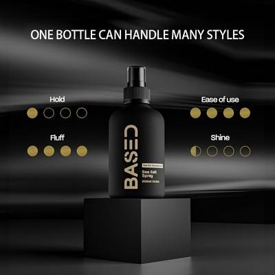 Unisex Hair Styling Spray with Sea Salt Extract Refreshing, Plant-Based Formula for Manageable, Elastic Hair