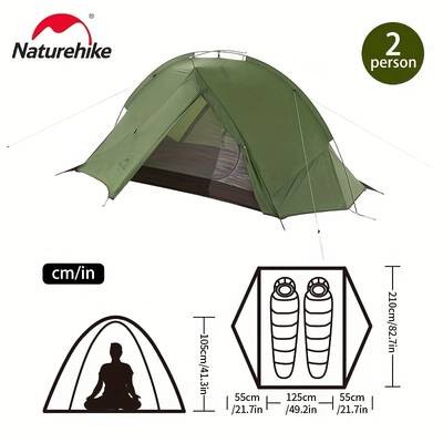 Naturehike Taga 2-Person Lightweight Backpacking Tent  Compact and Durable Tent for Outdoor Adventures