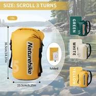 Naturehike 10L/15L/25L Dry Bag with Adjustable Strap  Durable Polyester Wet Bag for Outdoor Adventures