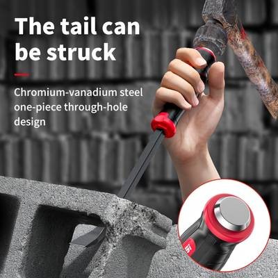 8.12.46.33 cm 4pcs High Hardness Pry Bar Set  Integrated Core Design with Anti-Slip Rubber Handle