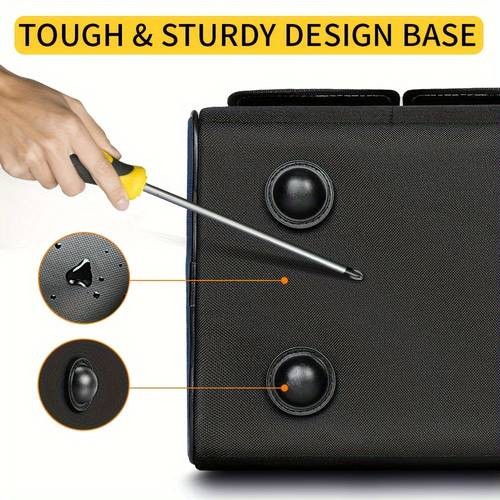 WINHUNT Heavy Duty 12-Pocket Tool Bag Large Capacity Tool Box Organizer with Adjustable Shoulder Strap