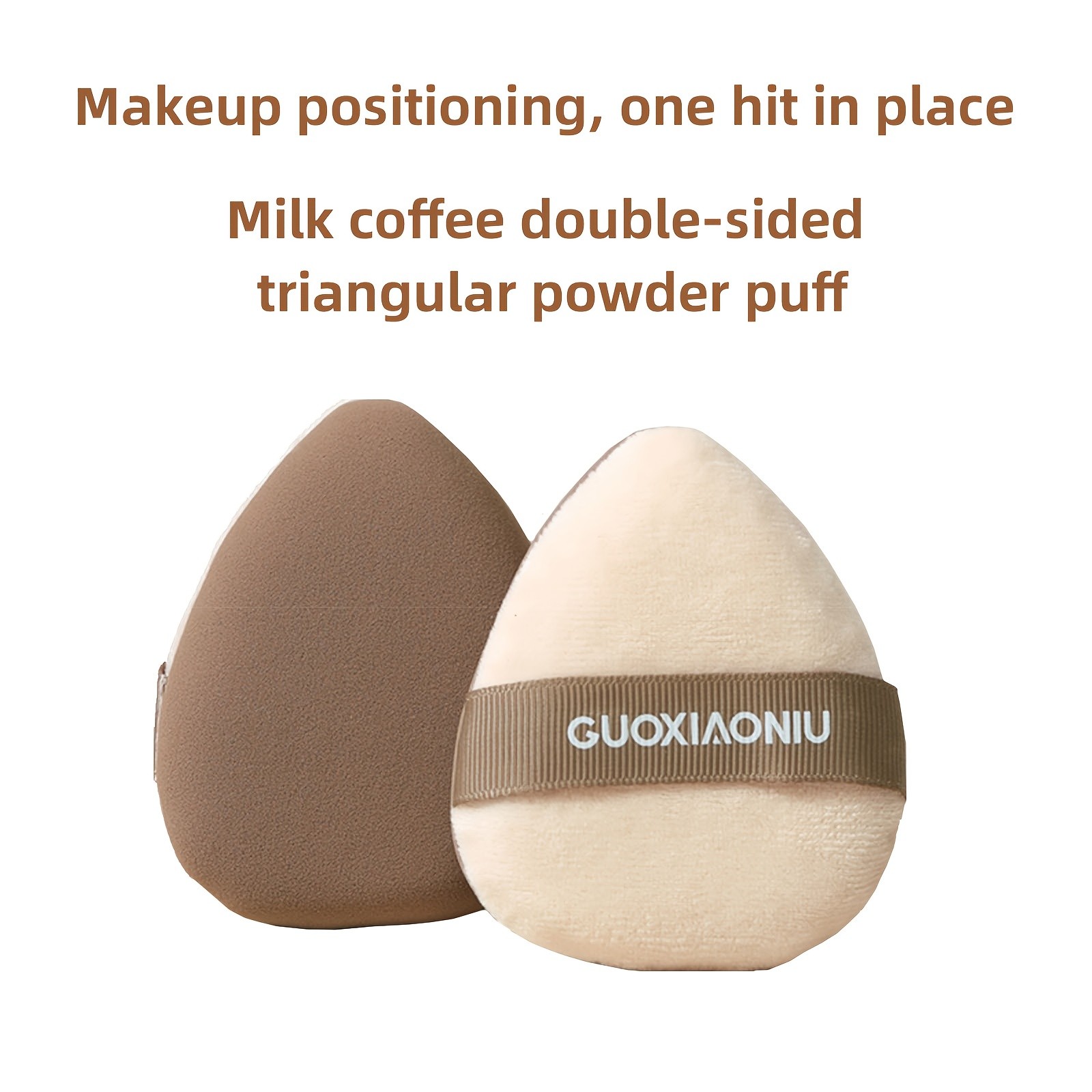 GUOXIAONIU Large Triangle Double-Sided Powder Puff
