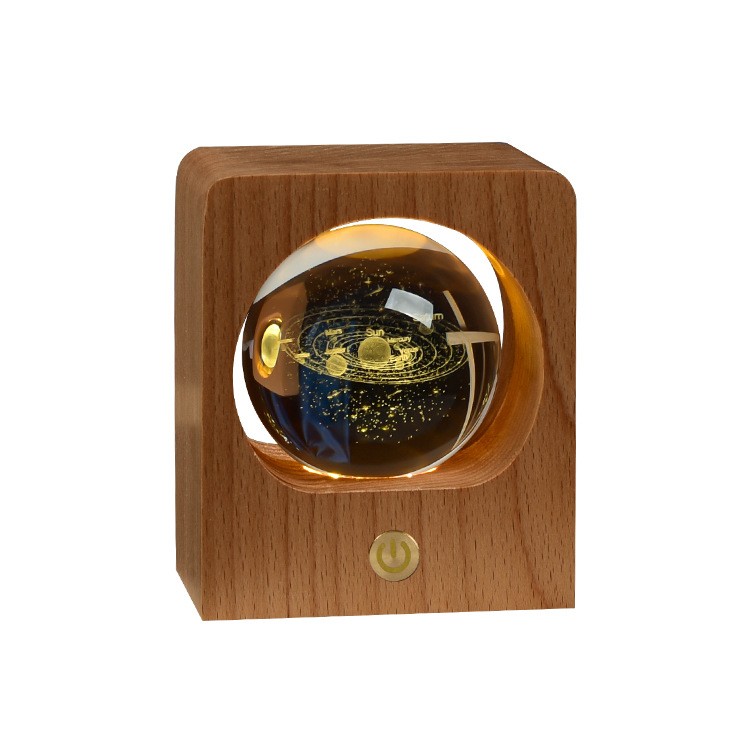 Beech Crystal Ball Night Light Lamp