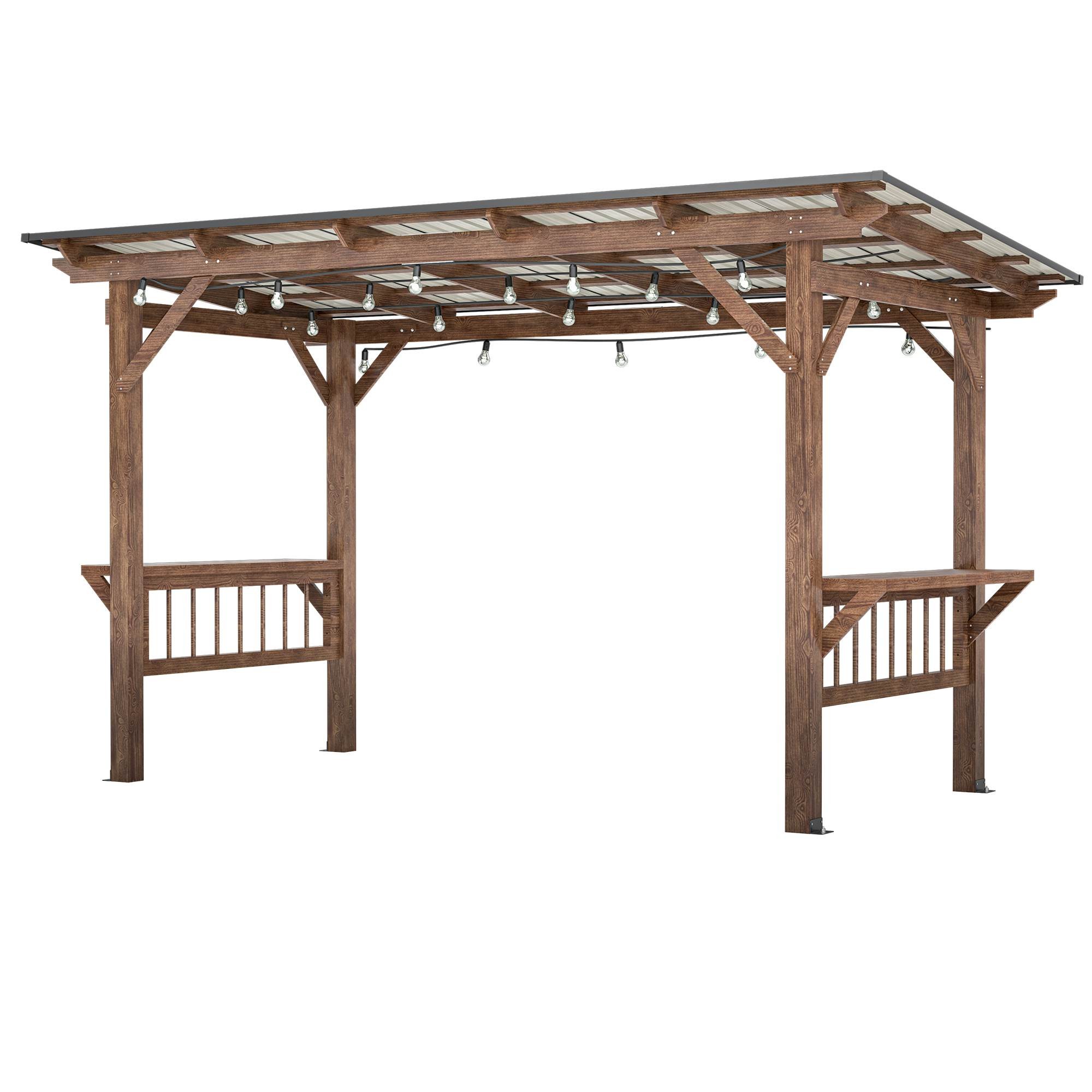 Wood Gazebo With Metal Roof
