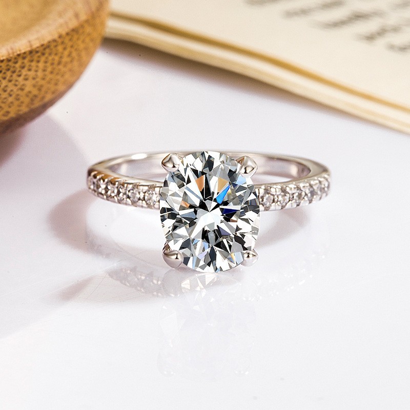 Moissanite Oval Ring