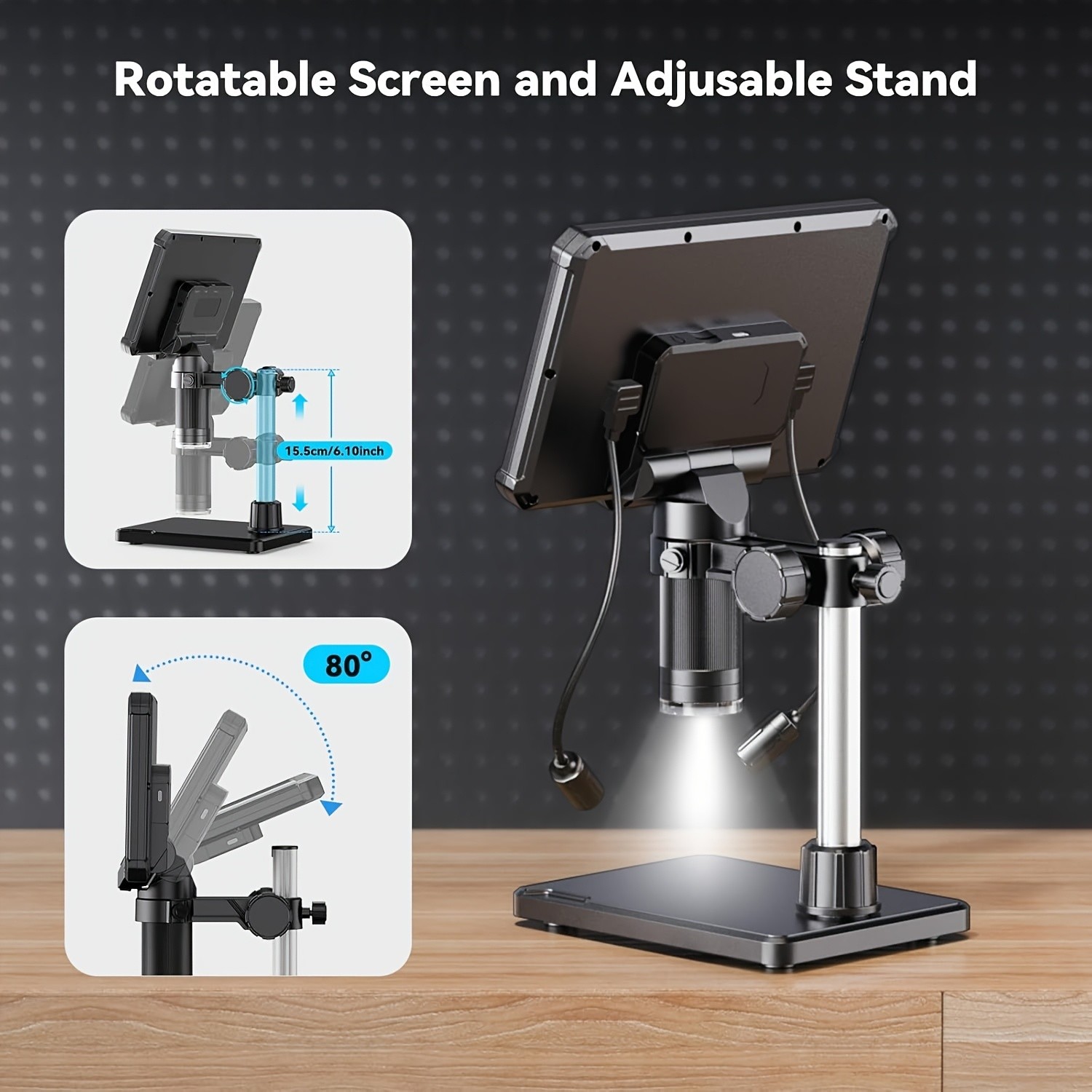 DAXIONGMAO 7-Inch MK7 Heavy-Duty Digital Microscope