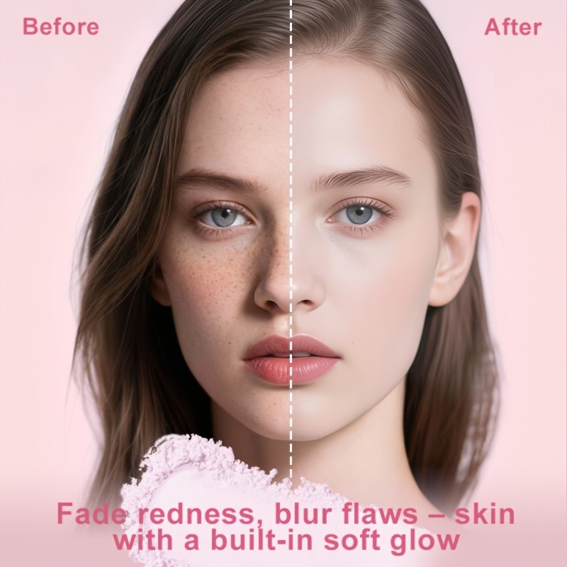 Pink Bear Matte Fixing Powder Puff