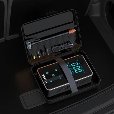 Suitu Portable Cordless Tire Inflator with Digital Pressure Gauge & LED Light  Quick and Efficient Tire Inflation for Every Emergency