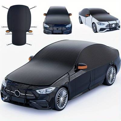 Suitu Universal Car Windshield Snow Cover  All-Weather Protection with Secure Fit and Easy Storage