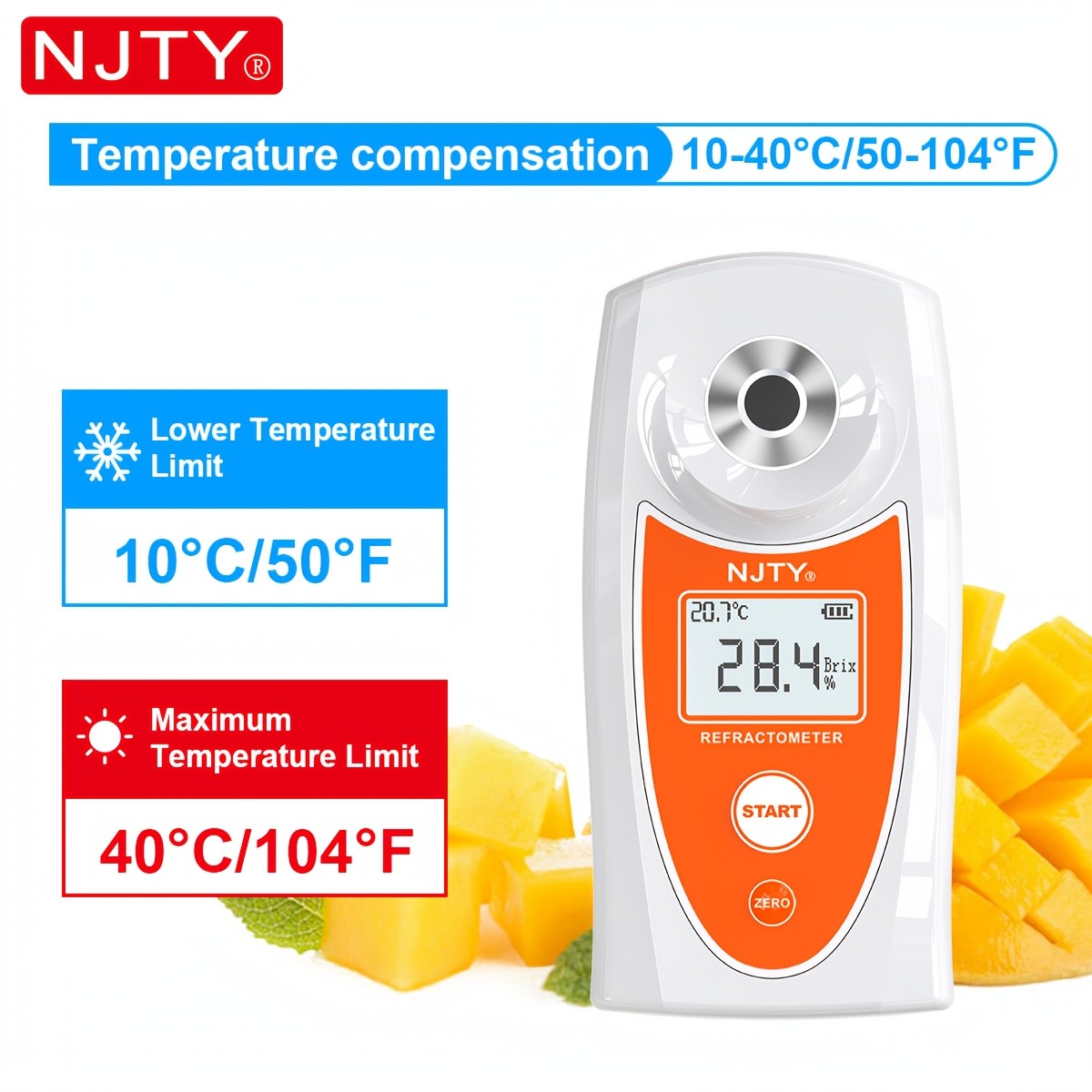 NJTY-TY-8 High-Precision Handheld Refractometer