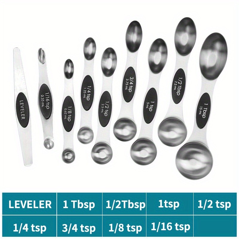 COP ROSE 9pcs Magnetic Measuring Spoons
