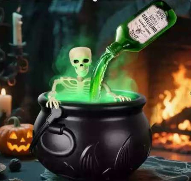 Halloween Black Wizard Bowl Magic Float Bottle and Diffuser