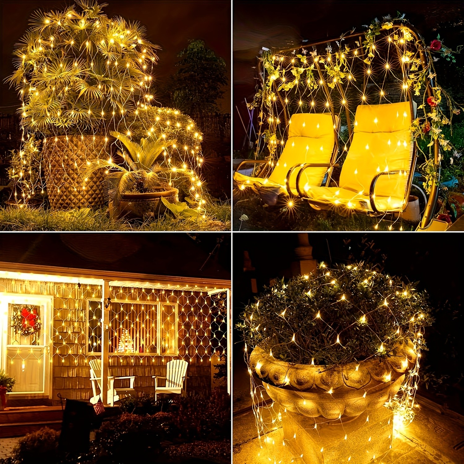 LEDOOR 192LED Solar Powered Christmas Fairy String Lights