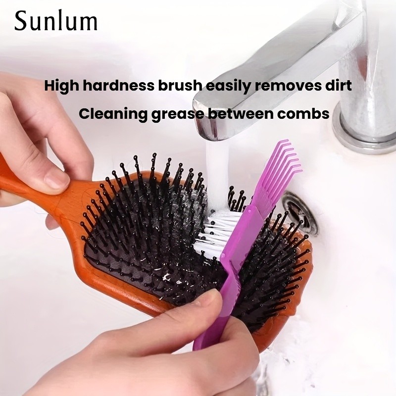 Sunlum 2-in-1 Comb and Cleaning Brush