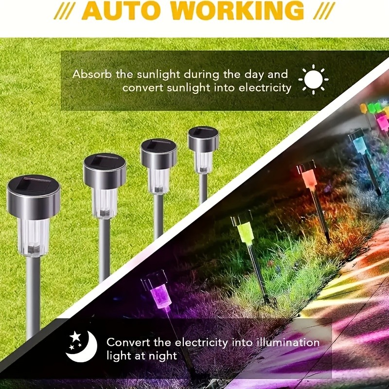CIMMELO 10-Pack Solar LED Lights