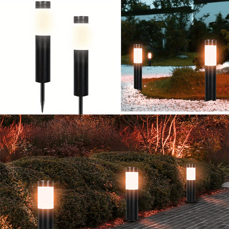 CIMMELO 4-Pack Solar Lawn Lights