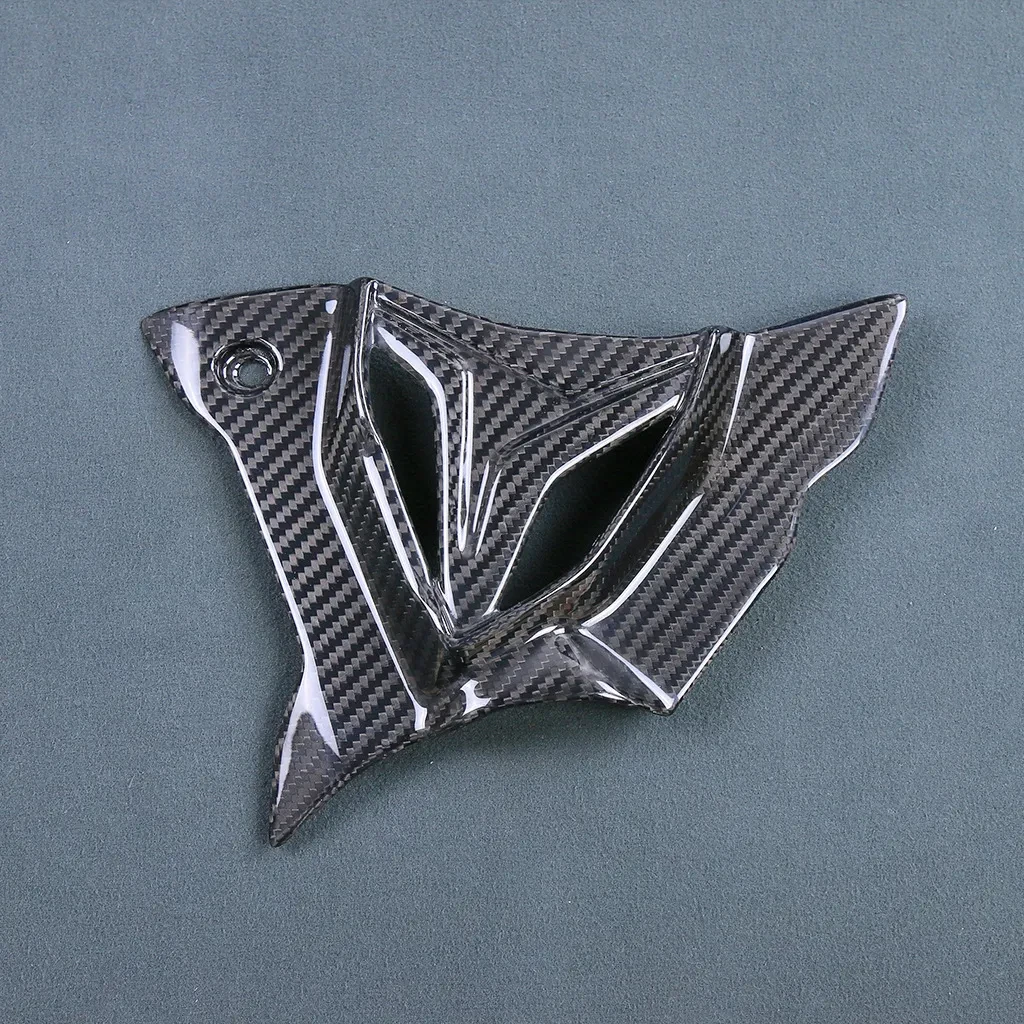 Motorcycle Modified Carbon Fiber Gear Cover Shell Accessories Natural Carbon