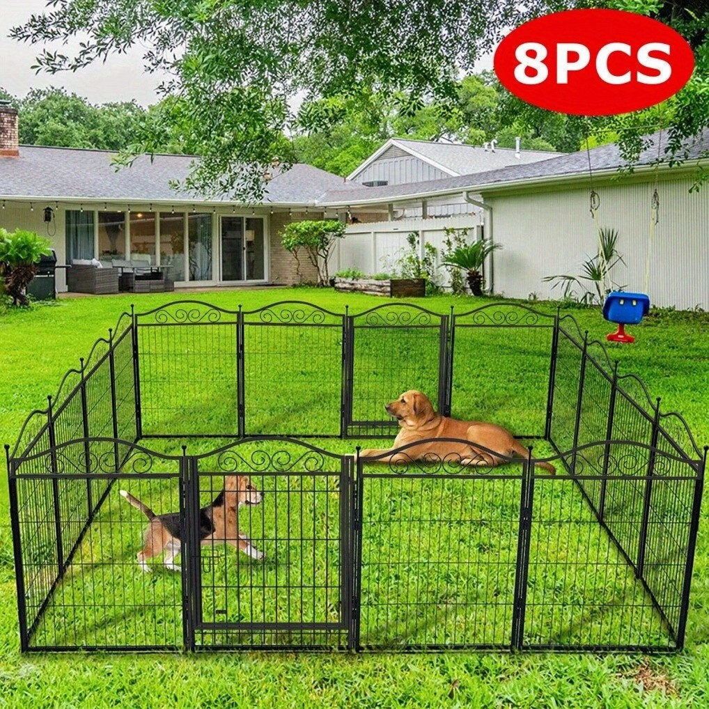 BingoPaw 8-Panel Heavy Duty Metal Dog Playpen
