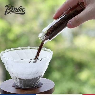 BINCOO Coffee Bean Storage Jar with One-Way Air Vent & Funnel Preserve Freshness with Style