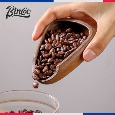 Bincoo Wooden Coffee Bean Weighing Plate Precision Brewing at Your Fingertips