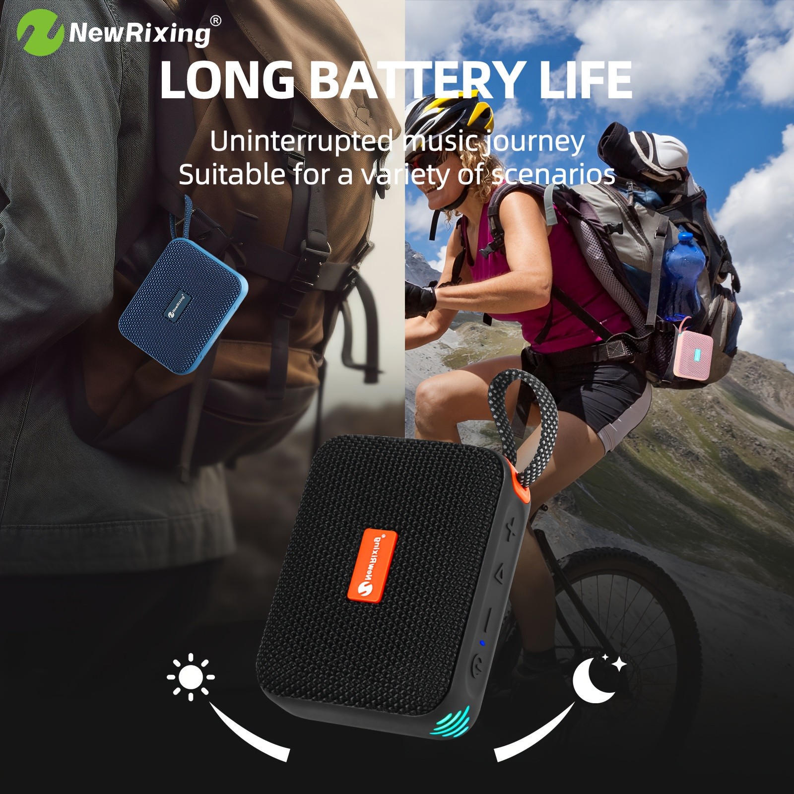 NewRixing Wireless Speaker with IPX7