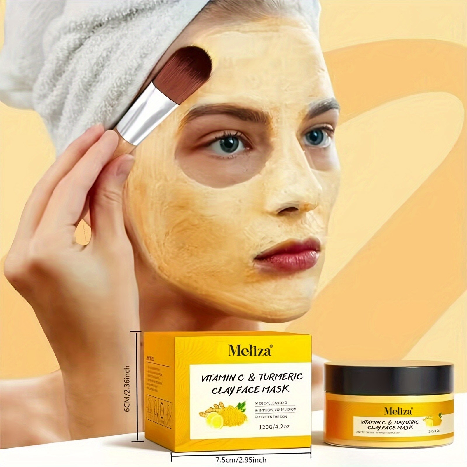 MELIZA Turmeric Vitamin C Cleaning Facial Mask
