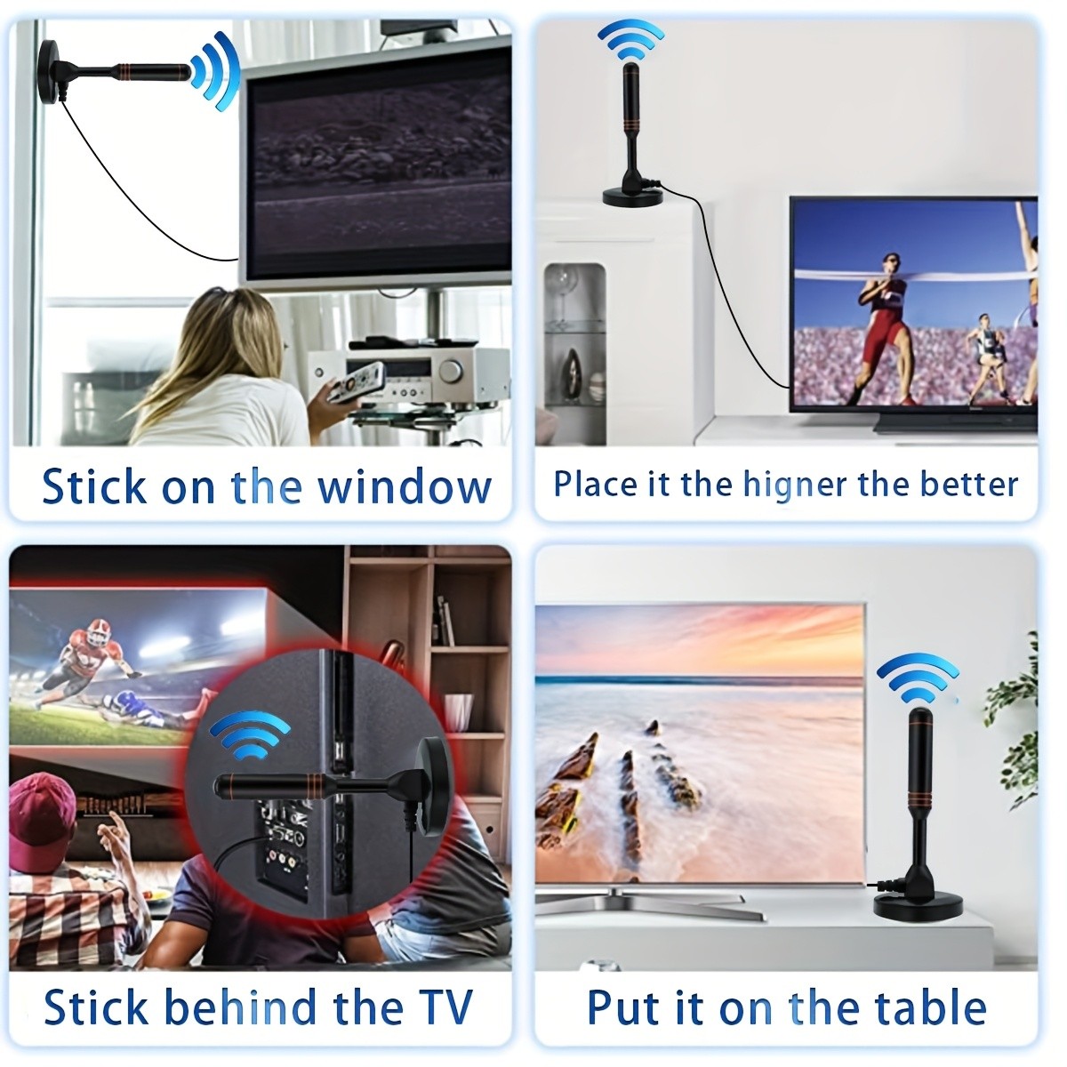 TUOGTCI 2025 Model Indoor Car TV Antenna