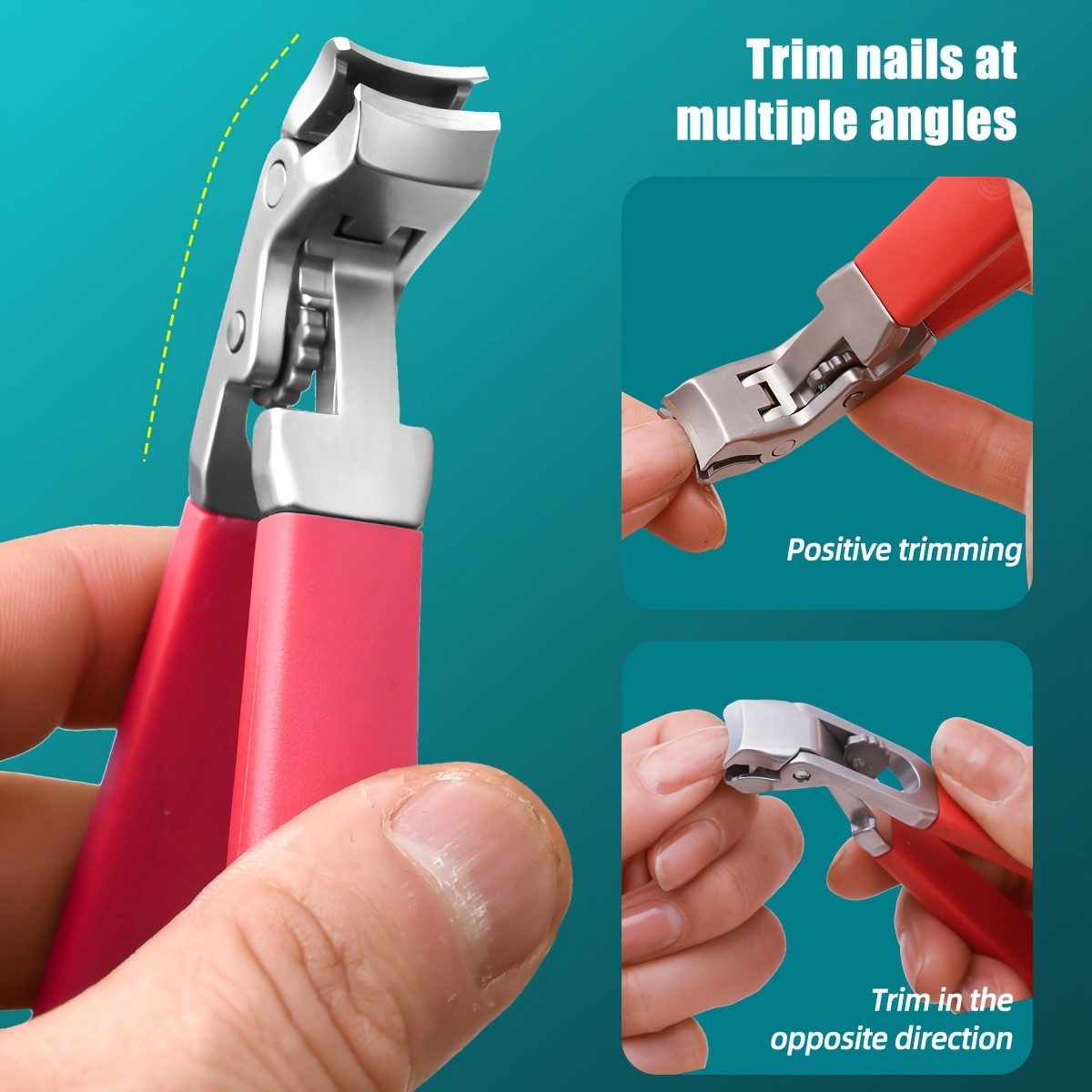 Ergonomic Heavy-Duty Toenail Clippers for Thick Nails