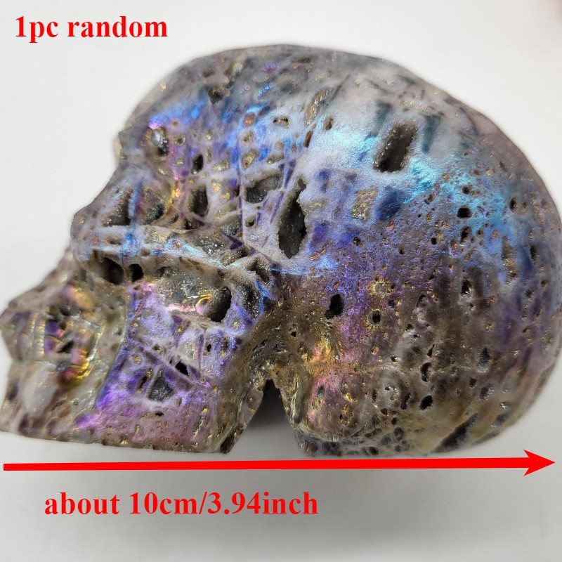 CRYSTALHOLA Aura Sphalerite Skull