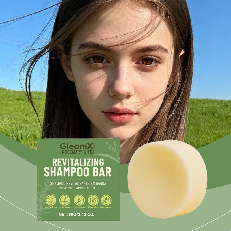 GleamXi Rosemary & Tea Revitalizing Shampoo Bar