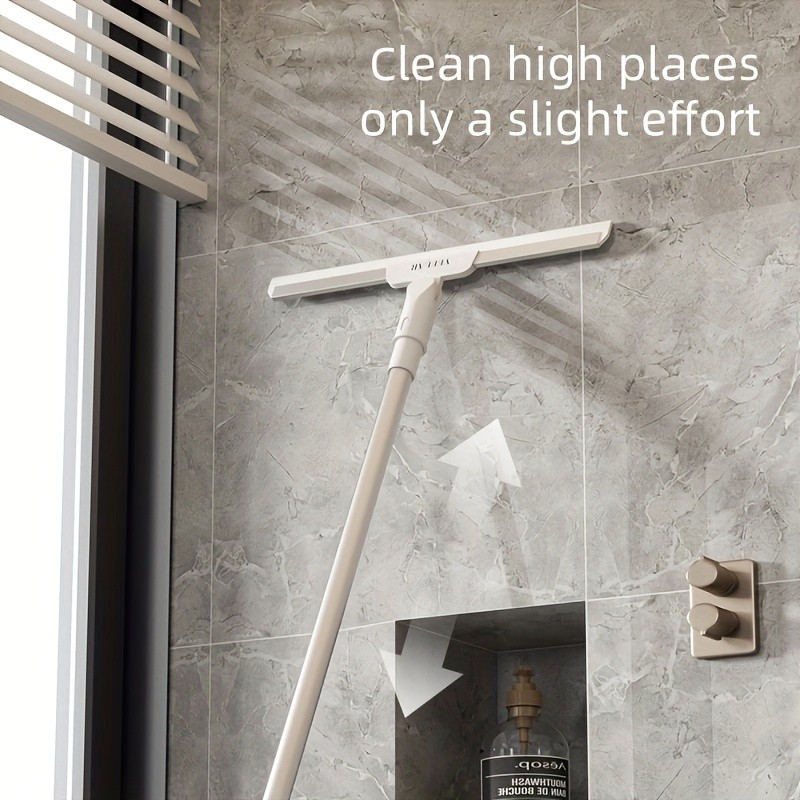 Veelar Heavy Duty Squeegee Broom with Metal Pole & Rubber Blade