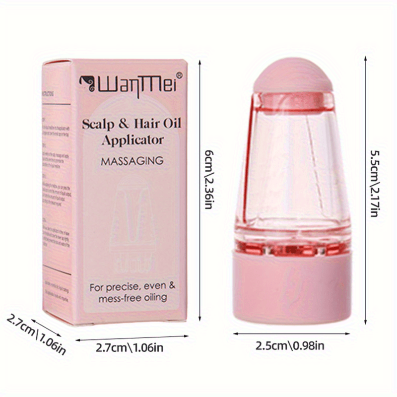 WANMEI 6ml Mini Portable Head Applicator  Nourishing & Firming Massage Guide for Thick Hair