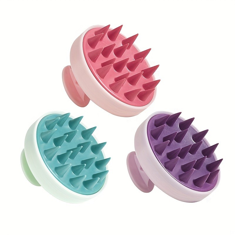WANMEI Silicone Hair Brush with Scalp Massage