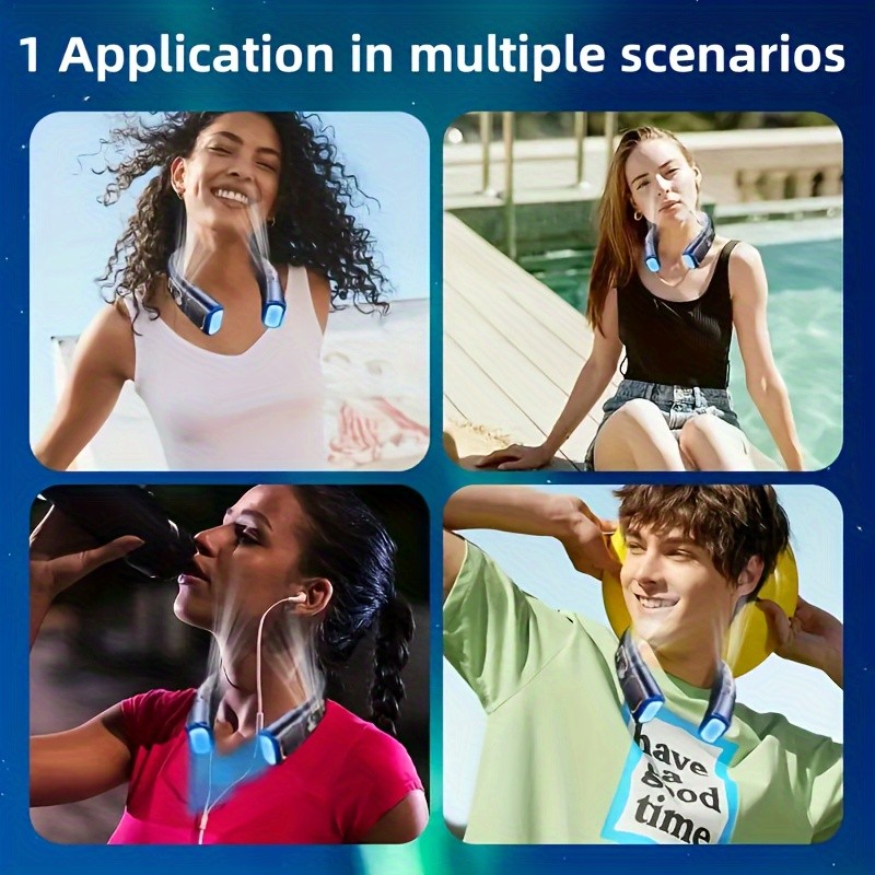 Wearable Portable Mini Neck Fan  Keep Cool and Comfortable This Summer