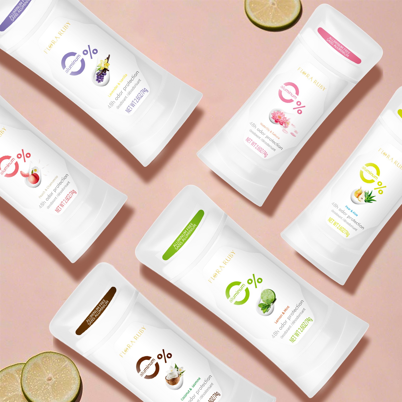 FLORA RUBY Solid Deodorant Stick