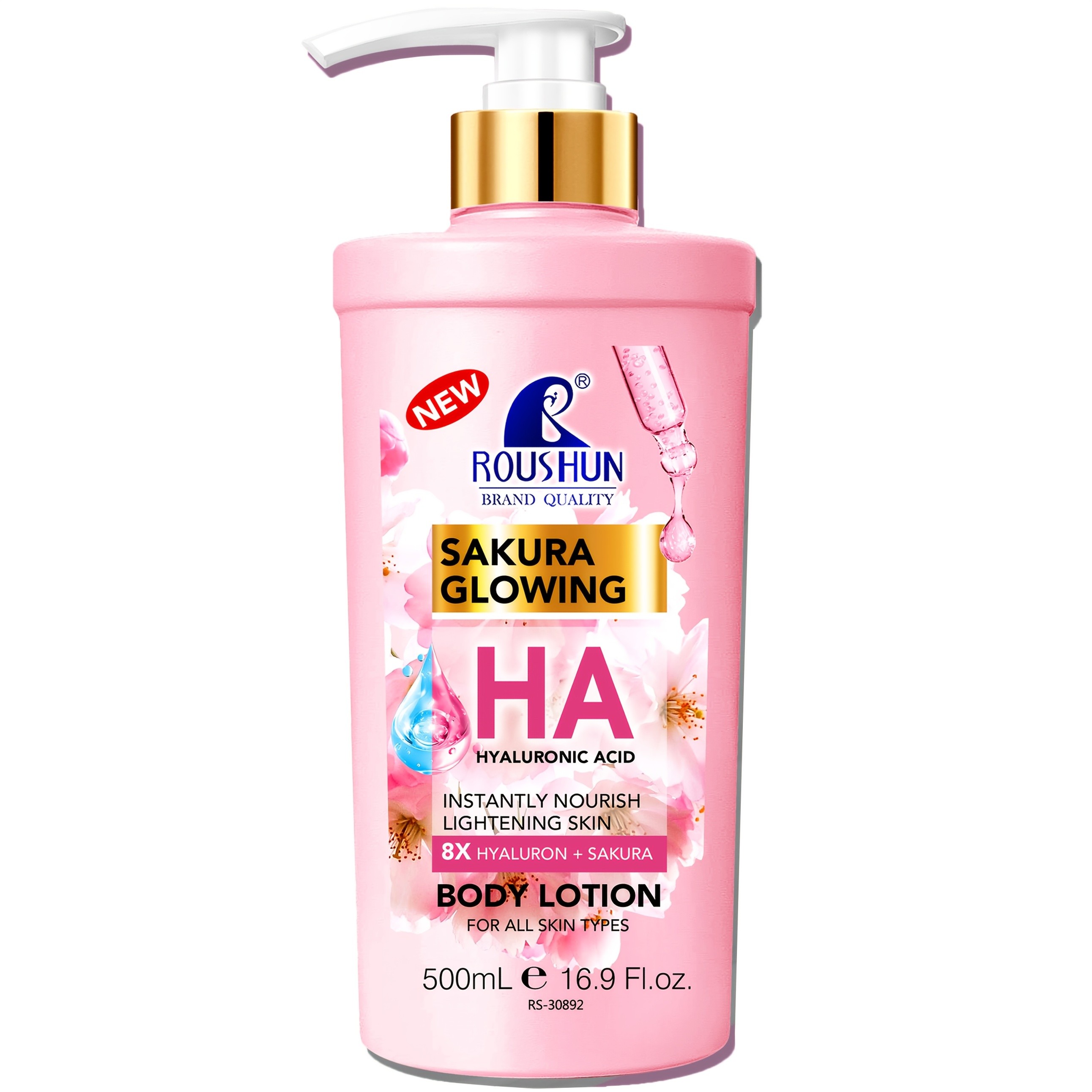ROUSHUN Hyaluronic Acid and Sakura Body Lotion