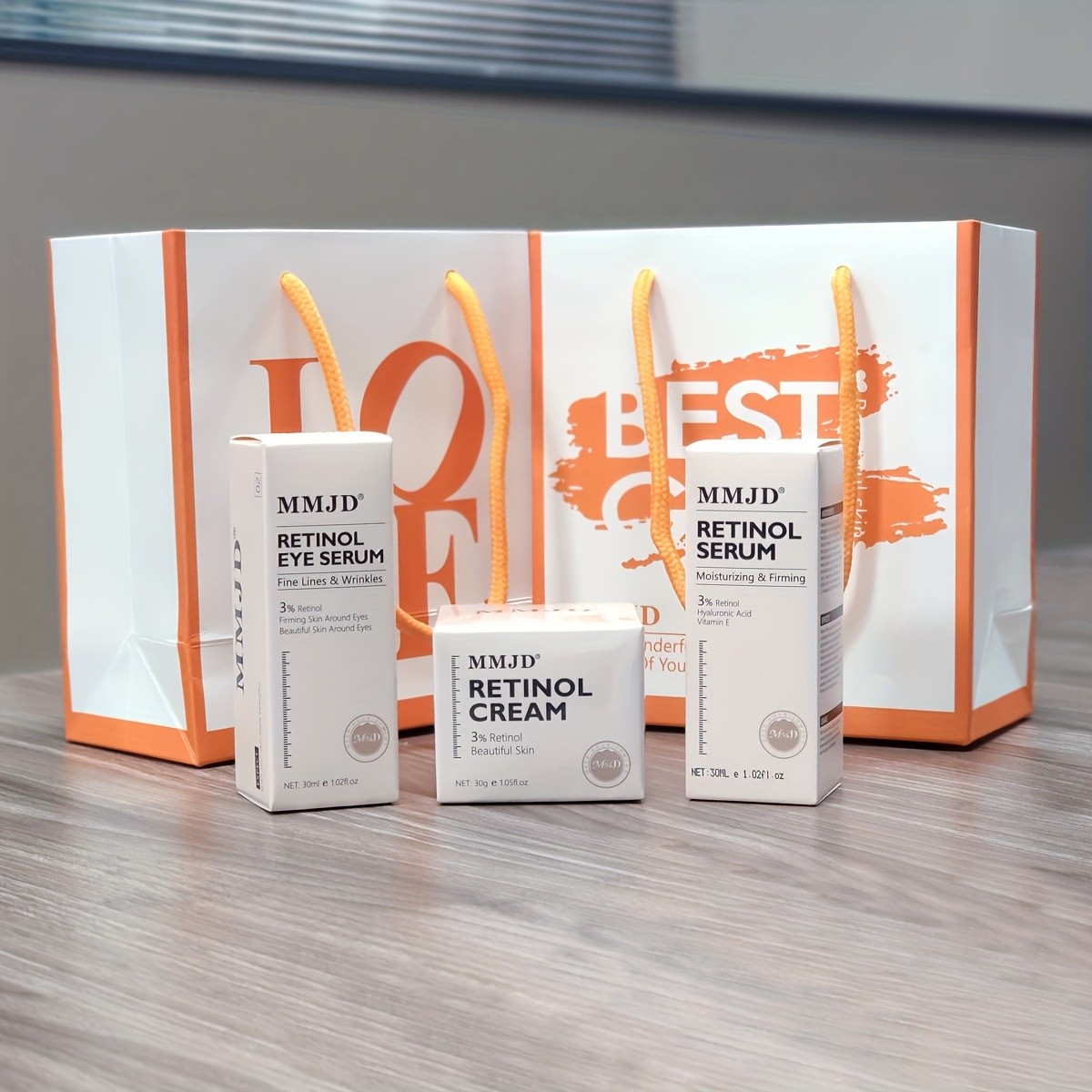 MMJD Retinol Serum and Cream Skincare Set for Women