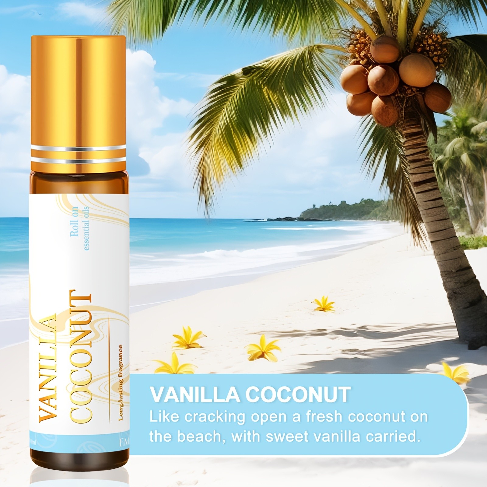EMBRACEX Vanilla Coconut Roller Massage Oil