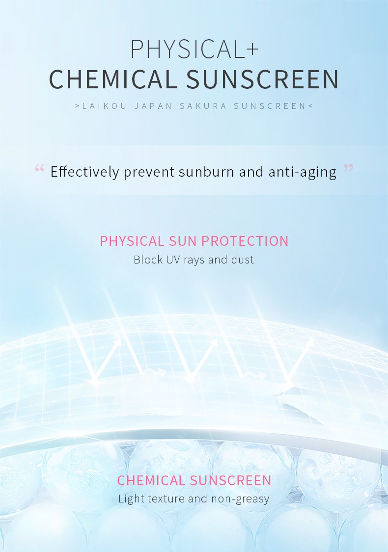 Laikou Japan Sakura Sunscreen  Ultimate Protection with SPF 50+