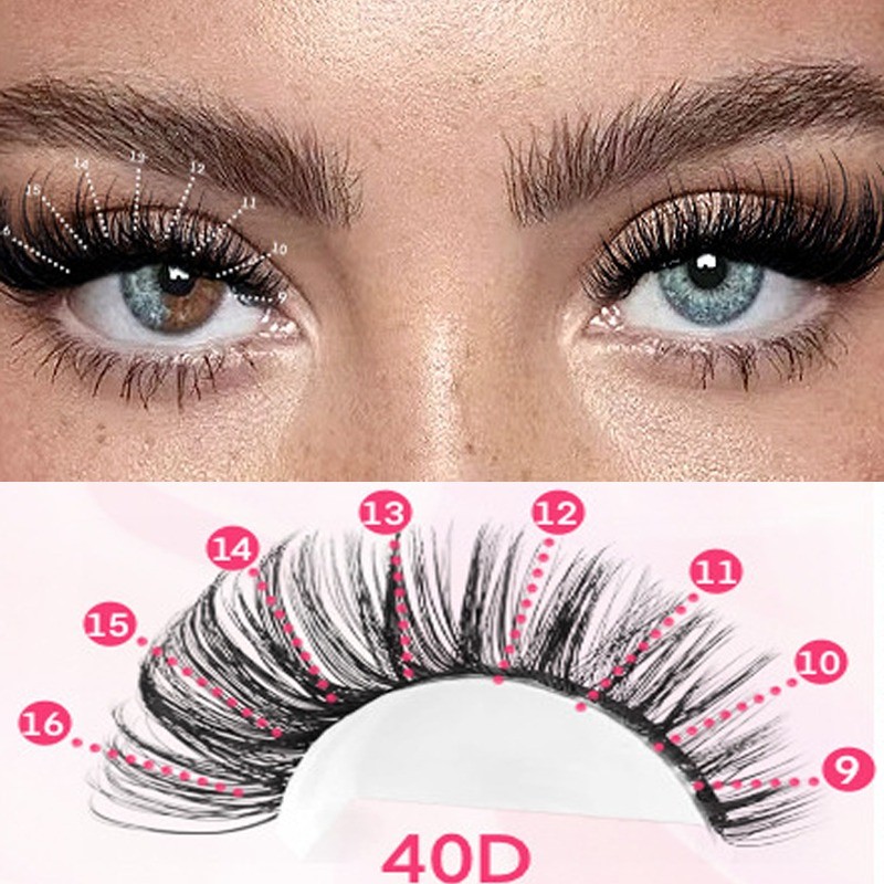 40D Natural False Eyelashes