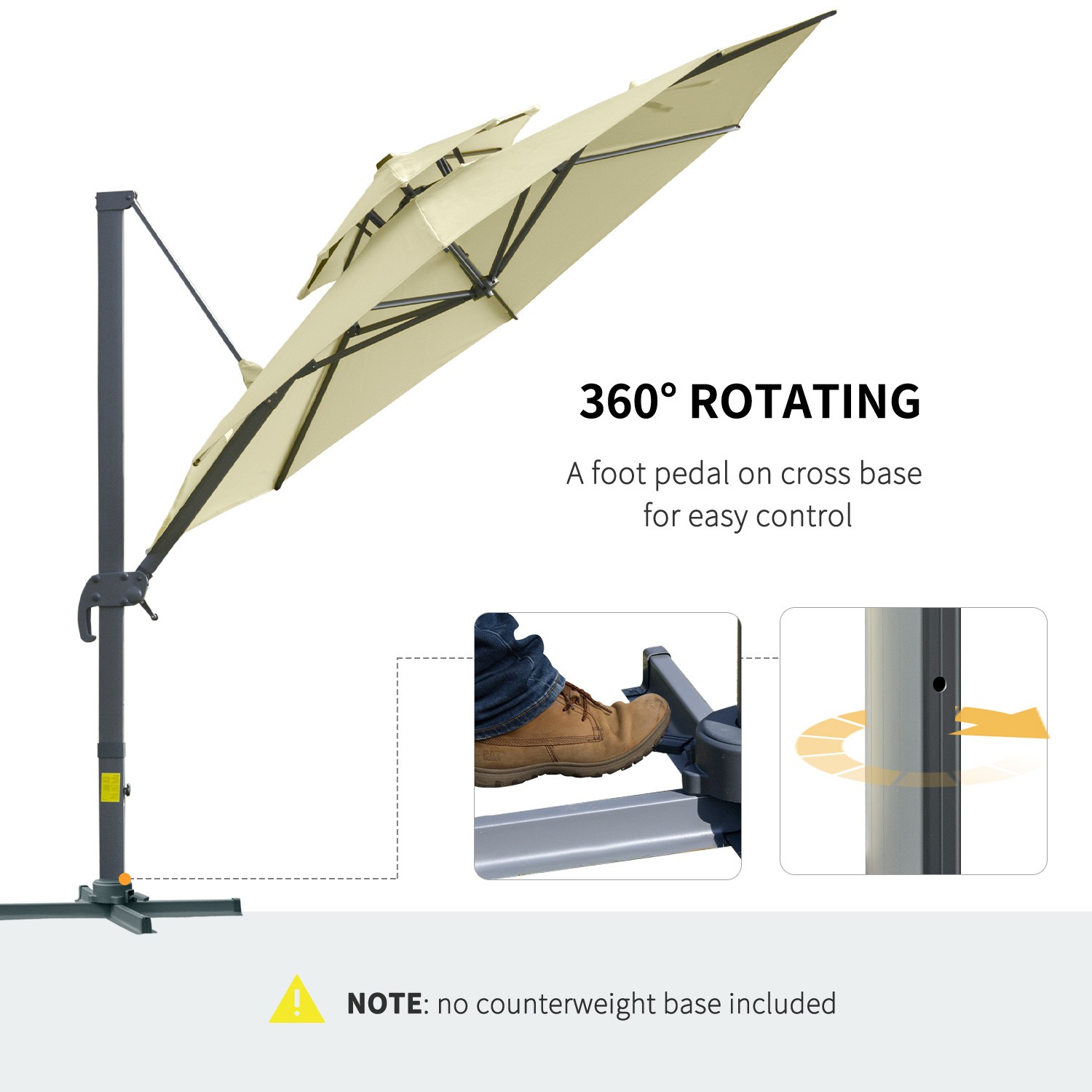 Cantilever Umbrella With Base