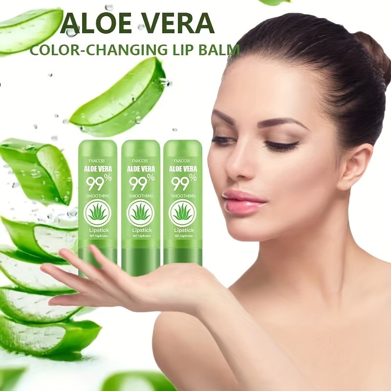 3pcs FNACCSS 12g Aloe Vera Color Changing Lip Balm