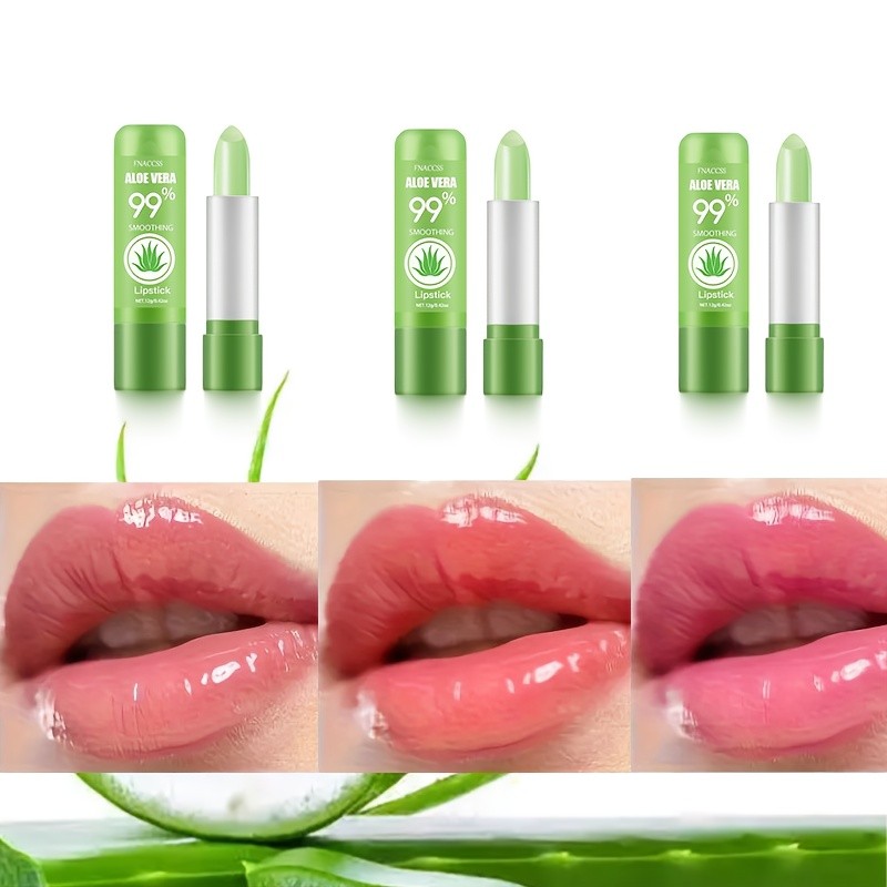 3pcs FNACCSS 12g Aloe Vera Color Changing Lip Balm