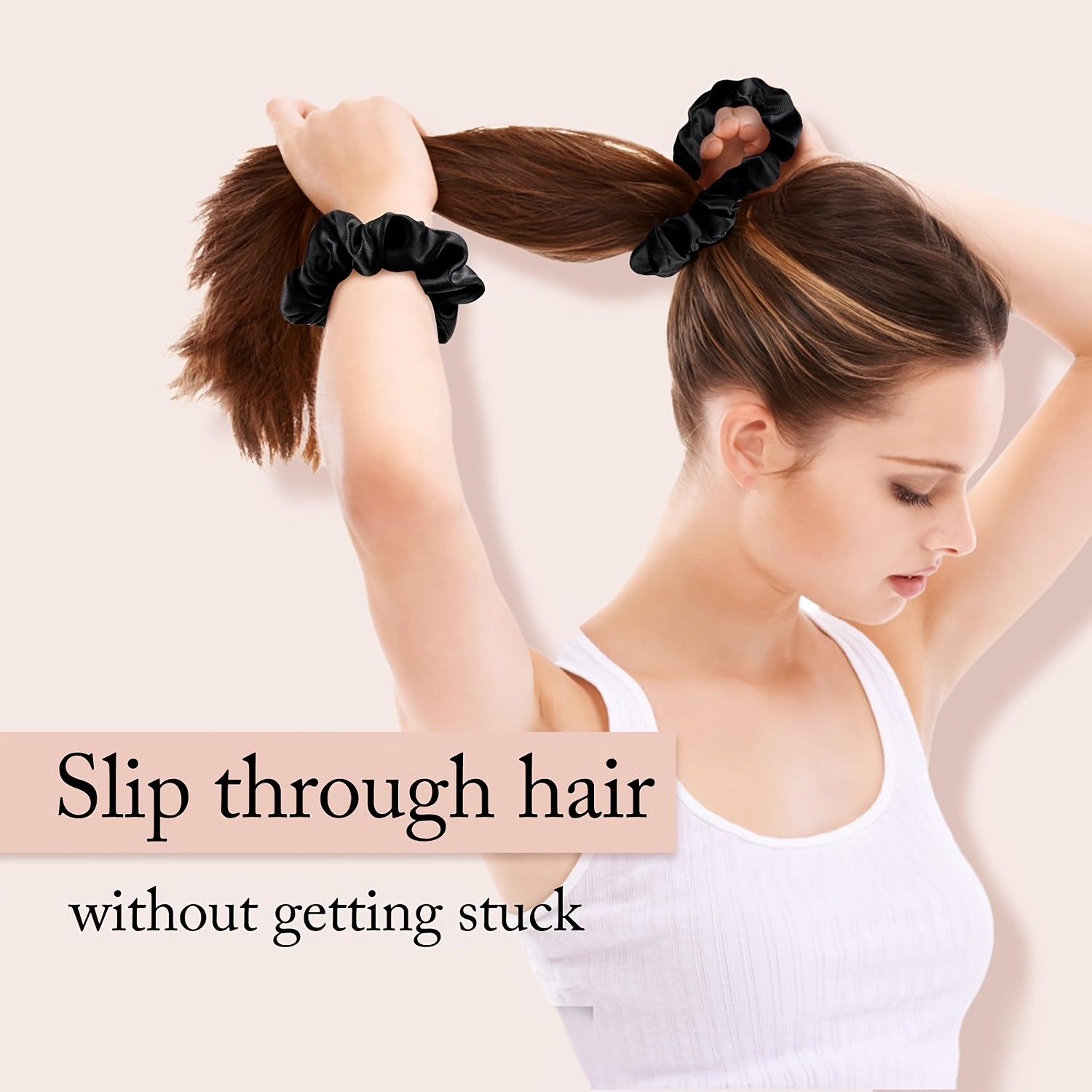 3pcs Mulberry Satin Scrunchies for Hair