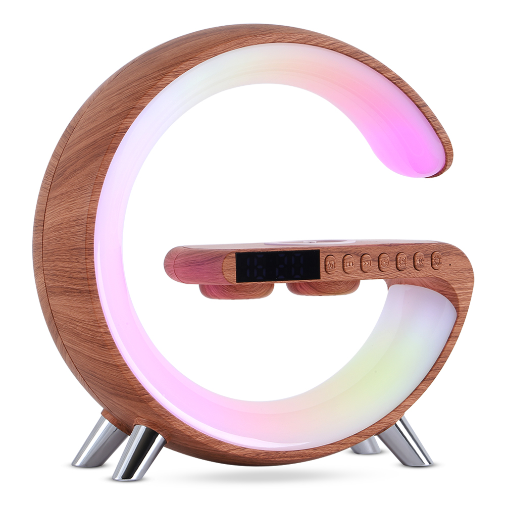 G Light Alarm Clock Mood Light Speaker Wireless Charger