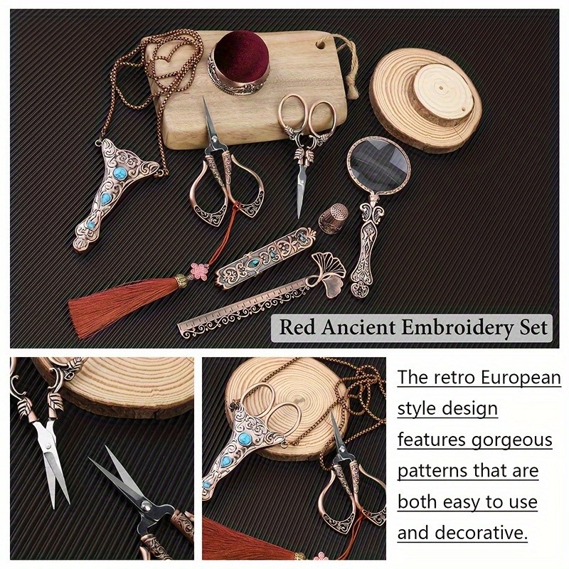 Precision Cutting Vintage Embroidery Scissors Set
