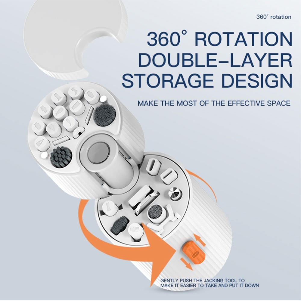 JENABOM Automatic Adsorption Double-Layer Storage Cleaning Kit
