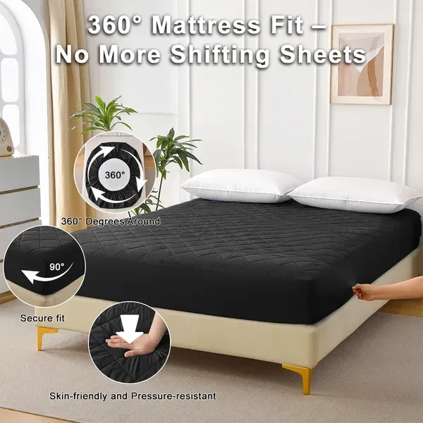 Ultrasonic 100% Waterproof Mattress Cover for Kids Adults