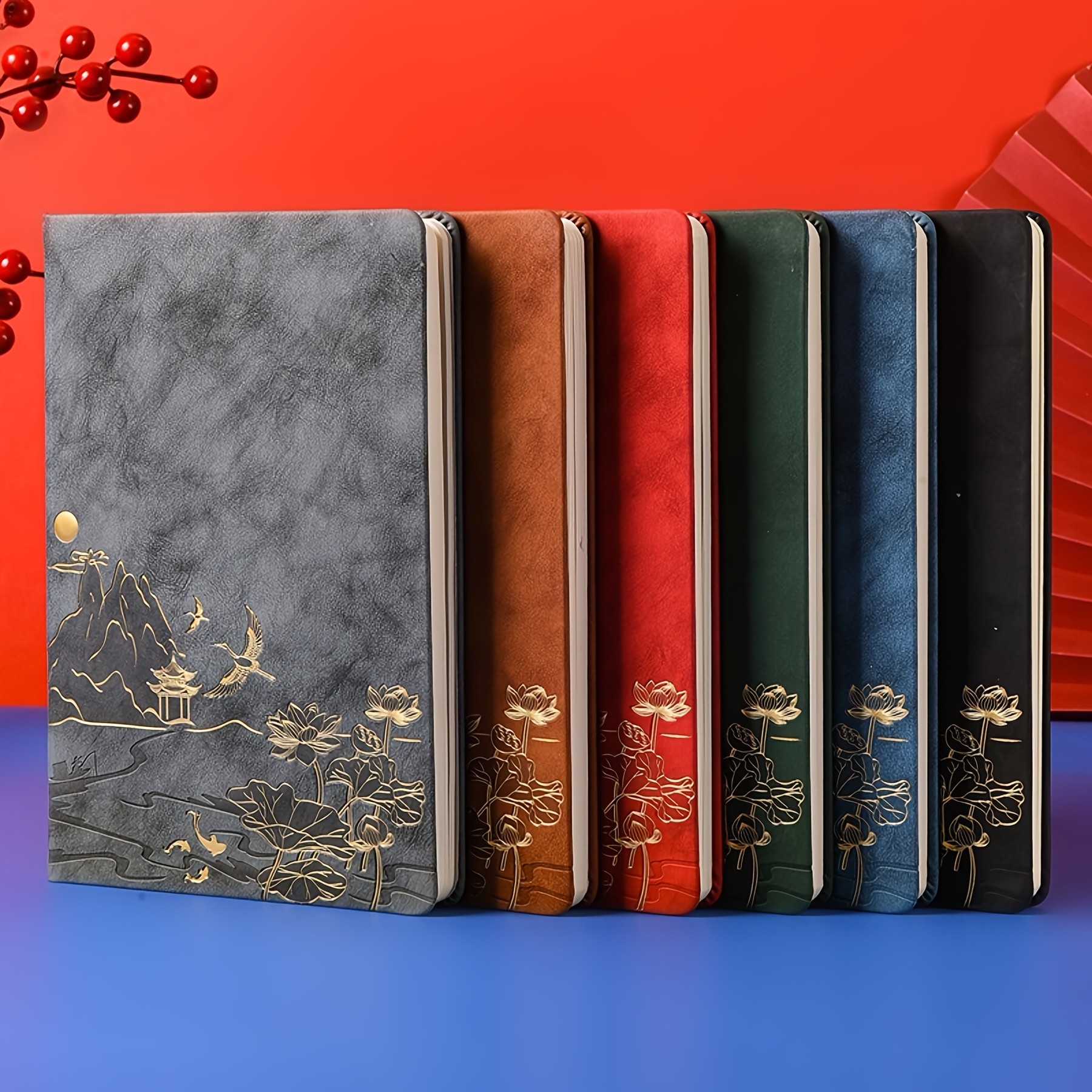 DOMUUH Leather Journal Notebook Set with Pen & Gift Box